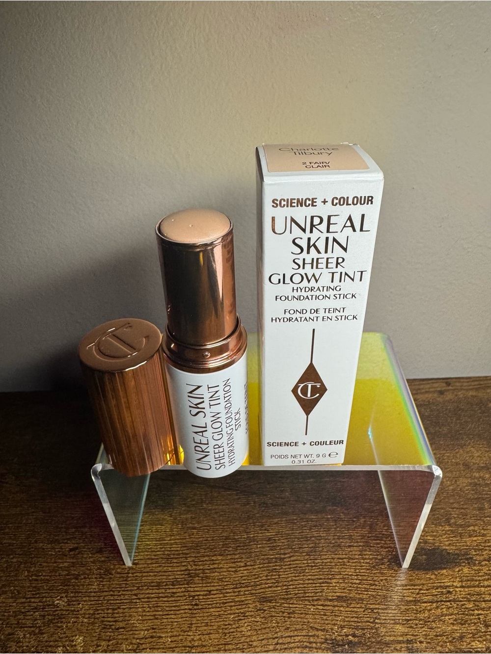 Charlotte Tilbury Unreal Skin Sheer Glow Tint Hydrating Foundation Stick 2 Fair